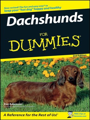 cover image of Dachshunds For Dummies